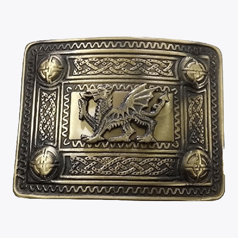 Antique Dragon Kilt Buckle