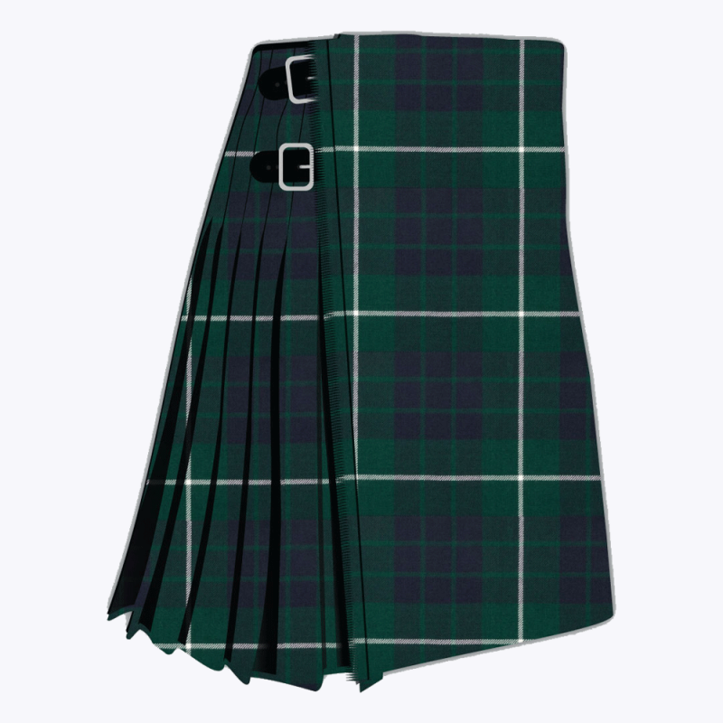 Hamilton Green Modern Tartan Kilt