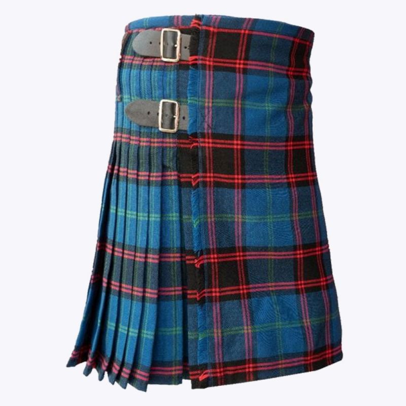 Lion Heart Grey Tartan Kilt
