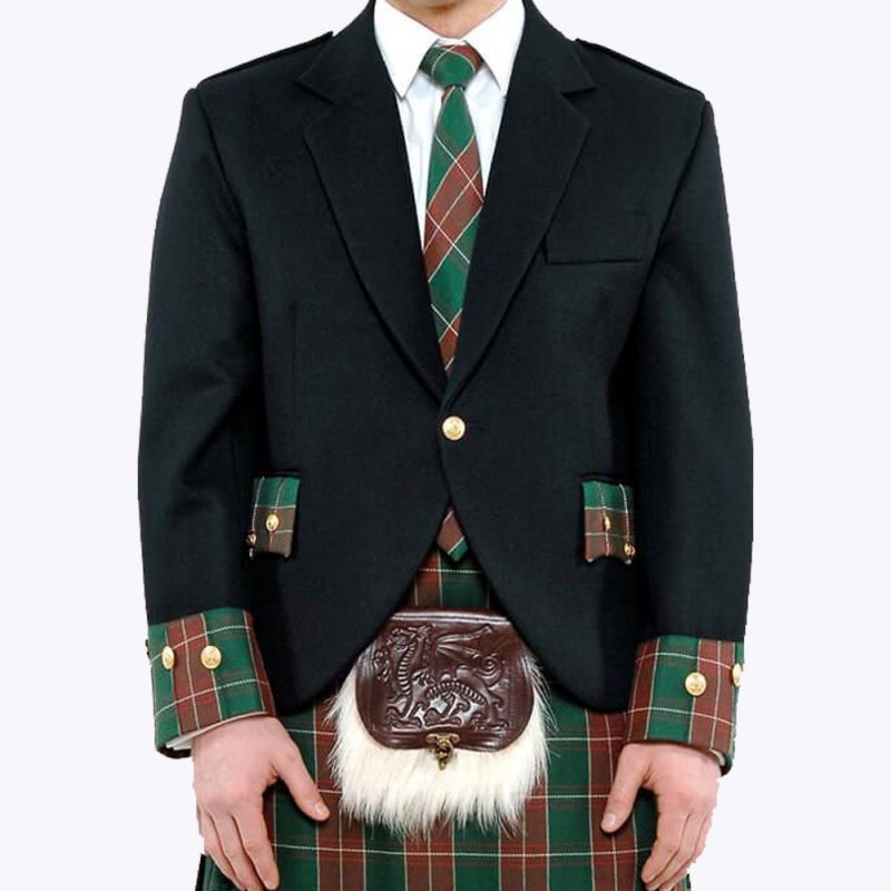 Welsh Argyle Kilt Jacket and Waistcoat