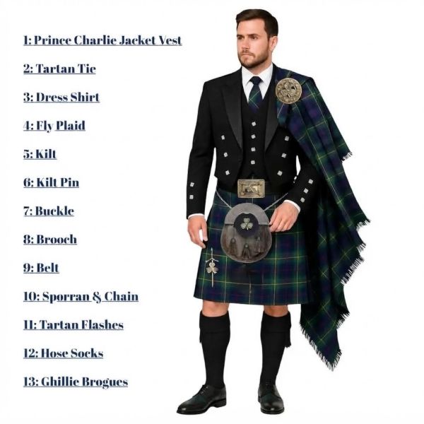 Prince Charlie Kilt Outfit Package