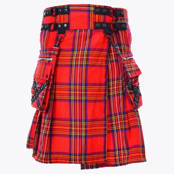 Cato Royal Stewart Utility Style Tartan Kilt
