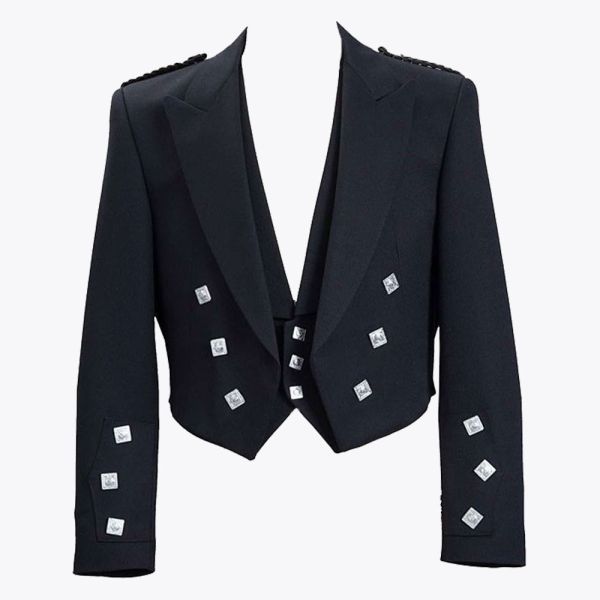 Prince Charlie Black Wool Modern Set